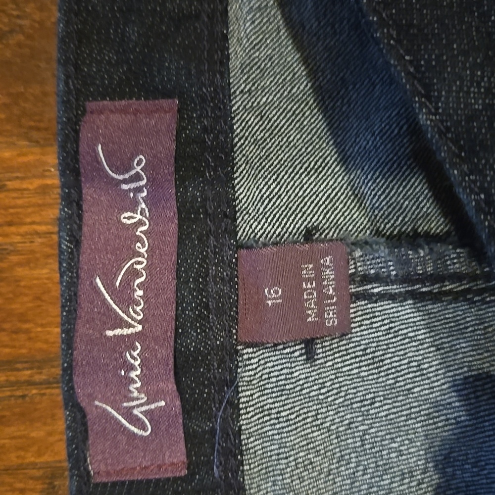 ⛱️Gloria Vanderbilt Indigo Jeans Size 16 - Picture 2 of 10